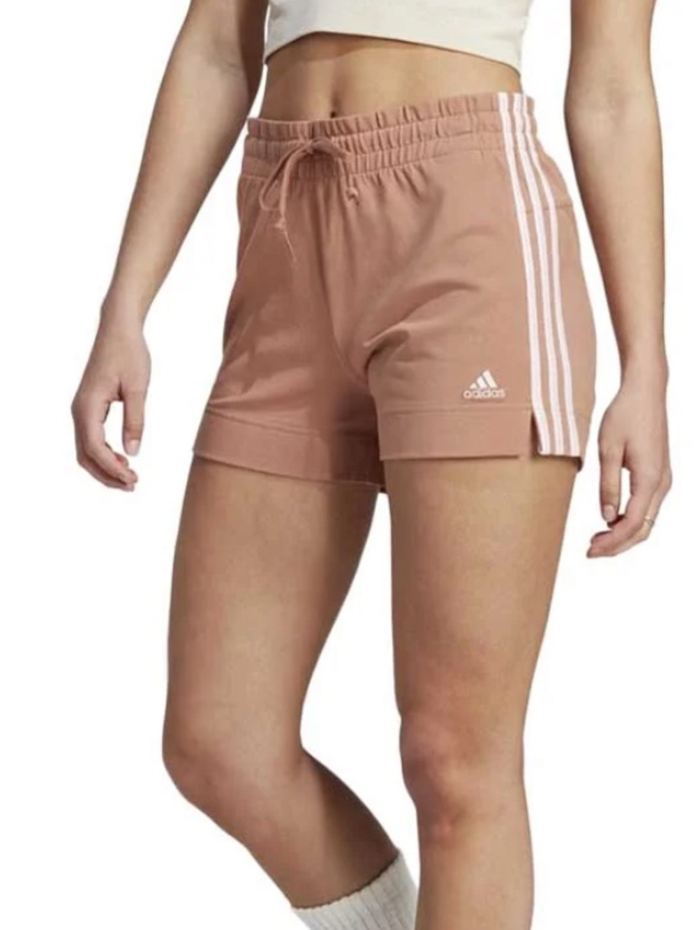 Adidas Three-Stripe Athletic Shorts